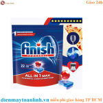Túi 22 viên rửa chén Finish All in 1 max Dishwasher Tablets QT3249 - Chính hãng
