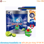 Túi 36 viên rửa chén Finish Quantum Max Dishwasher Tablets Apple Lime Blast QT09447 - hương chanh, táo - Chính hãng