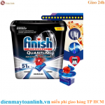 Hộp 51 viên rửa chén Finish Quantum Ultimate Dishwasher Tablets Regular QT0321 - Chính hãng