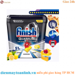 Hộp 51 viên rửa chén Finish Quantum Ultimate Dishwasher Tablets Lemon QT0314 - hương chanh - Chính hãng