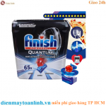 Hộp 65 viên rửa chén Finish Quantum Ultimate Dishwasher Tablets Regular QT1774 - Chính hãng