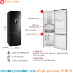 Tủ lạnh Electrolux EBB3762K-H Inverter 335 lít - Chính hãng