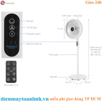 Quạt đứng Hawonkoo FDH-012 - 7 cánh - Chính hãng