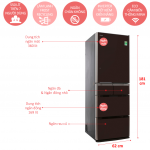 Tủ Lạnh Hitachi R-E5000V Inverter Side by side 529 lít
