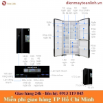 Tủ Lạnh Hitachi R-FM800PGV2 GS Inverter 584 lít - Chính hãng