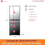 Tủ Lạnh Hitachi R-G520GV XK Inverter 536 lít - Chính hãng