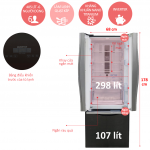 Tủ Lạnh Hitachi R-FWB475PGV2 Inverter 3 cửa 405 lít - Chính hãng