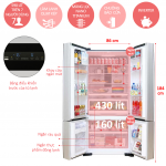 Tủ Lạnh Hitachi R-WB730PGV5 Inverter 590 lít - Ngừng kinh doanh