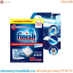 Hộp 12 viên vệ sinh máy rửa chén Finish Dishwasher Cleaner QT0550 - Chính hãng