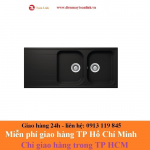 Bồn rửa chén bằng đá Hafele Julius HS-GDD11650/ 570.35.360 màu đen - Chính hãng