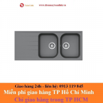 Bồn rửa chén bằng đá Hafele Julius HS-GDD11650/ 570.35.560 màu xám - Chính hãng