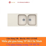 Bồn rửa chén bằng đá Hafele Julius HS-GDD11650/ 570.35.460 màu kem - Chính hãng