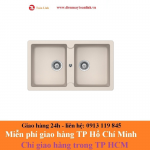 Bồn rửa chén bằng đá Hafele Antonius HS-GD8650/ 570.36.400 màu kem - Chính hãng