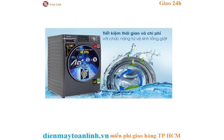 Máy giặt Panasonic Inverter 10.5 Kg NA-V105FX2BV Mới 2020