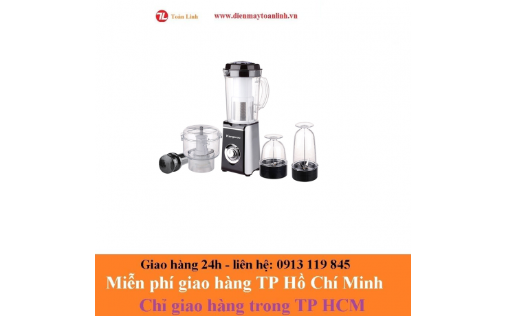 Máy Xay Sinh Tố 4 Cối Kangaroo KG4B1 (380W) - Đen Bạc- Hàng chính hãng