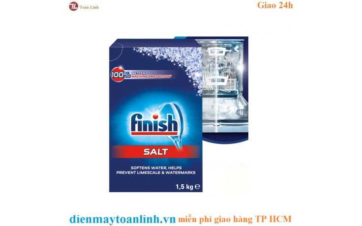 Muối rửa chén Finish Dishwasher Salt 1,5kg QT017383 - Chính hãng