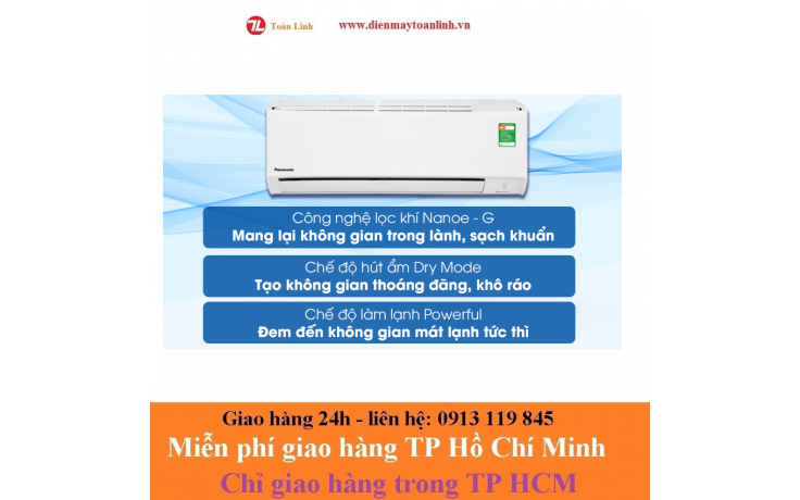 Máy lạnh Panasonic CU/CS-N9WKH-8 1.0 HP - Chính hãng 