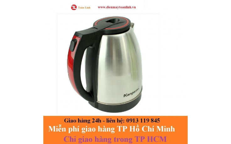 Ấm Đun Siêu Tốc Kangaroo KG338/339 (1.8L) - Bạc - Hàng chính hãng