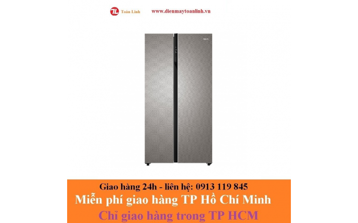 Tủ lạnh Aqua AQR-IG696FS-GP Inverter 576 lít - Ngừng kinh doanh