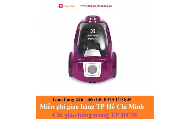 Máy Hút Bụi Electrolux ZLUX1811 - Tím - Hàng chính hãng