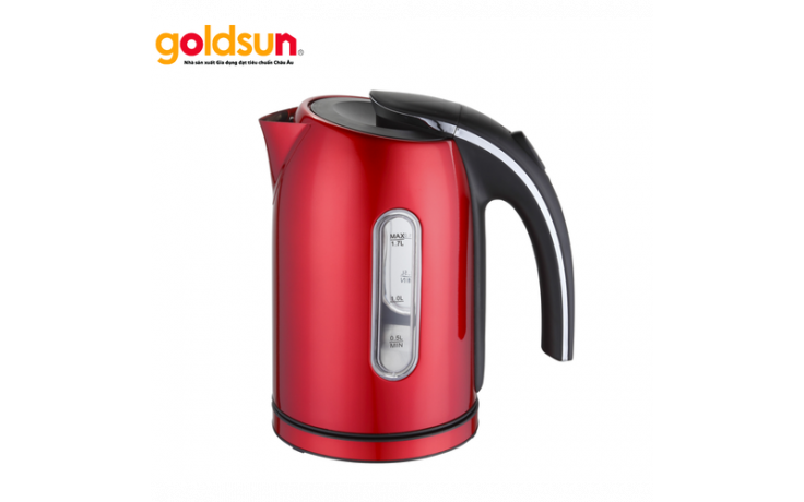 Ấm đun Siêu tốc 2 lớp Goldsun EK-GF1836SR Màu Đỏ - 10100650