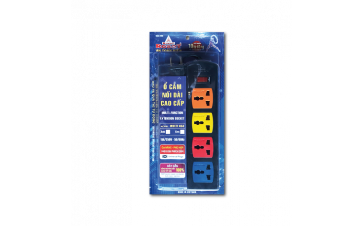 Ổ Cắm 4 Ổ 3 Chấu MULTI 4S3 - Robot