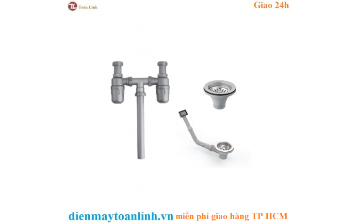Bộ xả cho chậu 2 hộc (1 xả tràn) Hafele 567.25.875