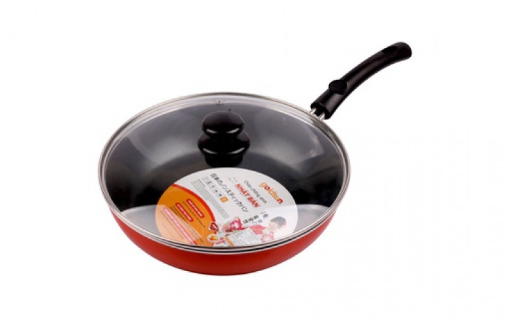 Chảo xào sâu lòng Vung Kính Đáy Từ 26cm GoldSun FP-GE1726IH(O)