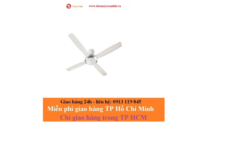 Quạt trần 4 cánh PN F 56XPG có điều khiển màu Trắng