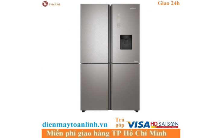 Tủ lạnh Aqua AQR-IGW525EM GD Inverter 456 lít - Chính hãng