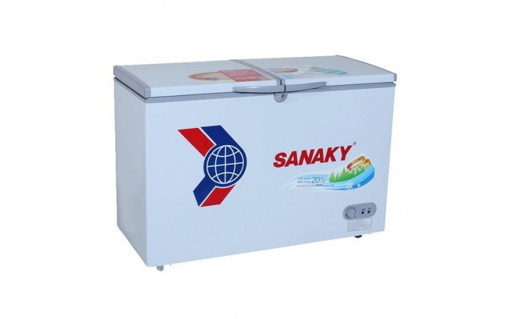 Tủ đông Sanaky VH-405W2 2 ngăn 2 cánh dàn lạnh nhôm - Hàng chính hãng