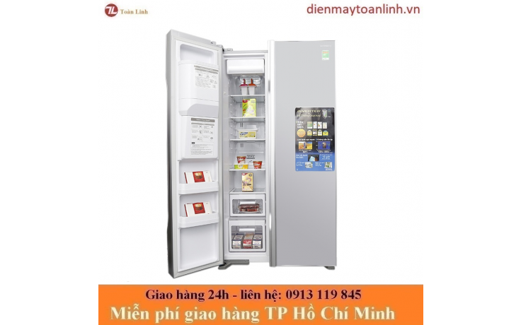 Tủ Lạnh Hitachi R-FS800PGV2 GS Inverter 605 lít - Chính hãng