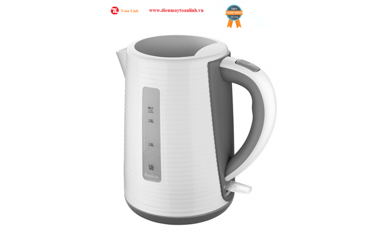 Bình Đun Siêu Tốc AMICA KF2021 - 1.7L -Trắng xám - nhập Balan