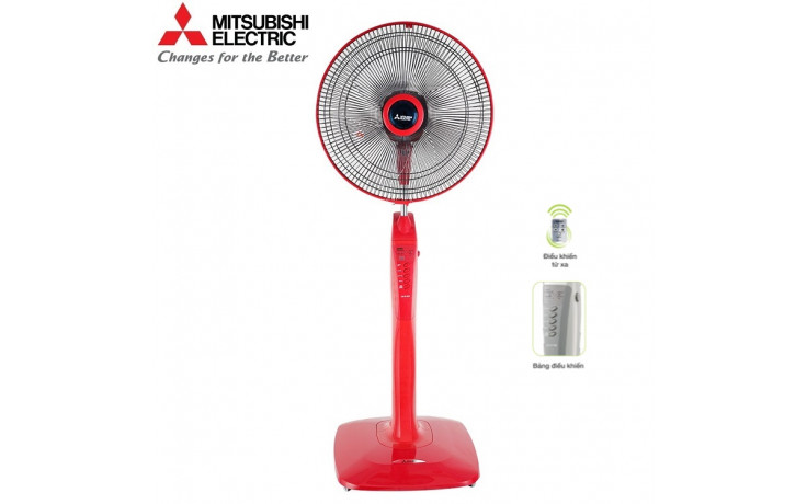 Quạt đứng Mitsubishi Electric MS-LV16RV-CY-RD - Hàng chính hãng (xám đỏ)
