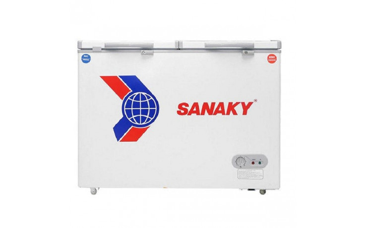 Tủ đông Sanaky VH-225W2 2 ngăn 2 cánh dàn lạnh nhôm - Hàng chính hãng