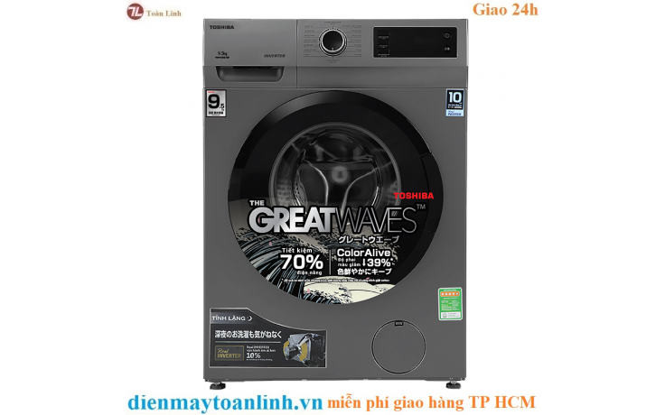 Máy giặt Toshiba TW-BK105S3V SK Inverter 9.5 kg - Chính Hãng