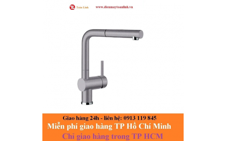 Vòi rửa Hafele Blanco Linus-s màu xám kim loại-565.68.950 - Chính Hãng
