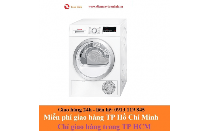 Máy sấy quần áo tụ hơi Bosch 8 kg WTH85200GBx