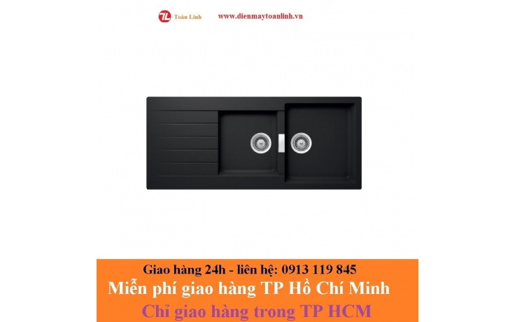 Bồn rửa chén bằng đá Hafele Antonius HS-GDD11650/ 570.35.370 màu đen - Chính hãng