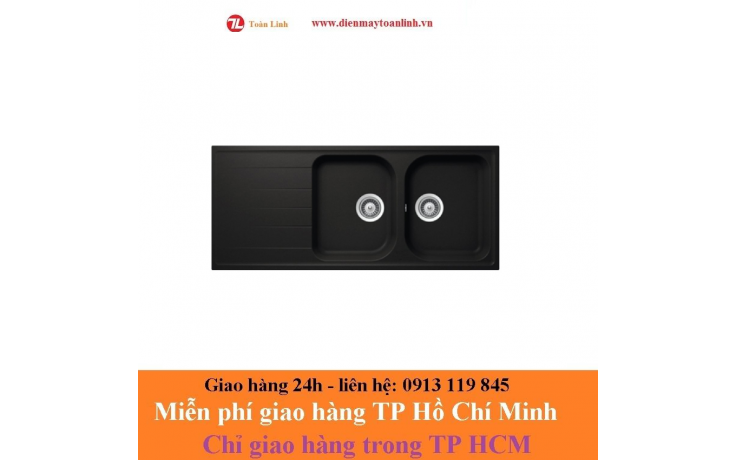 Bồn rửa chén bằng đá Hafele Julius HS-GDD11650/ 570.35.360 màu đen - Chính hãng