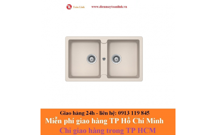 Bồn rửa chén bằng đá Hafele Antonius HS-GD8650/ 570.36.400 màu kem - Chính hãng