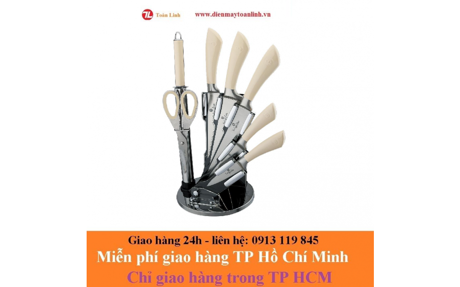 Bộ 8 dao kèm đế inox Berlinger HAUS 531.01.003