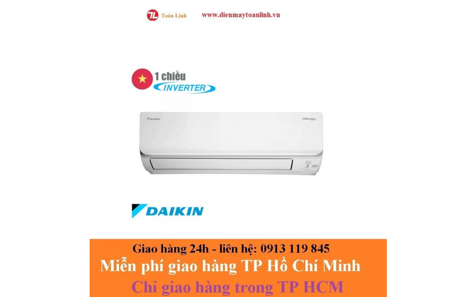 Máy Lạnh Daikin FTKC35UAVMV Inverter 1.5 HP - Chính Hãng