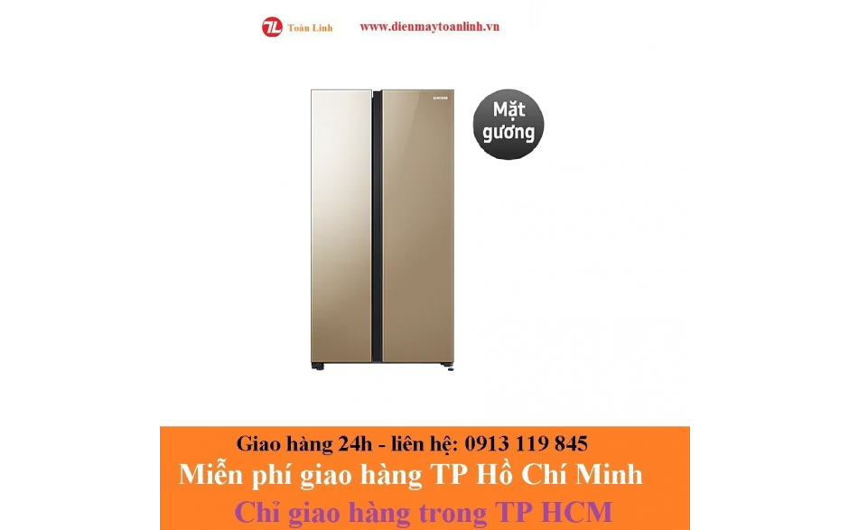Tủ lạnh Samsung RS62R50014G/SV Inverter 647 lít - Chính hãng