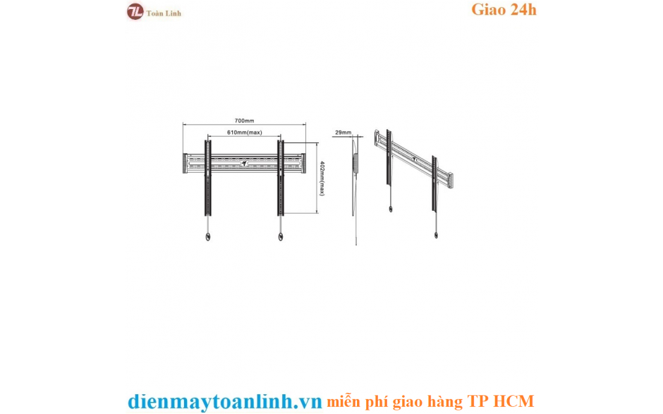 Giá treo tivi LCD North Bayou NBC3F (40" - 65")- Hàng chính hãng