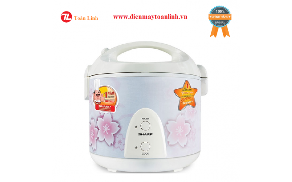Nồi cơm điện Sharp KS-N192ETV SP nắp gài 1,8 Lít - Chính hãng