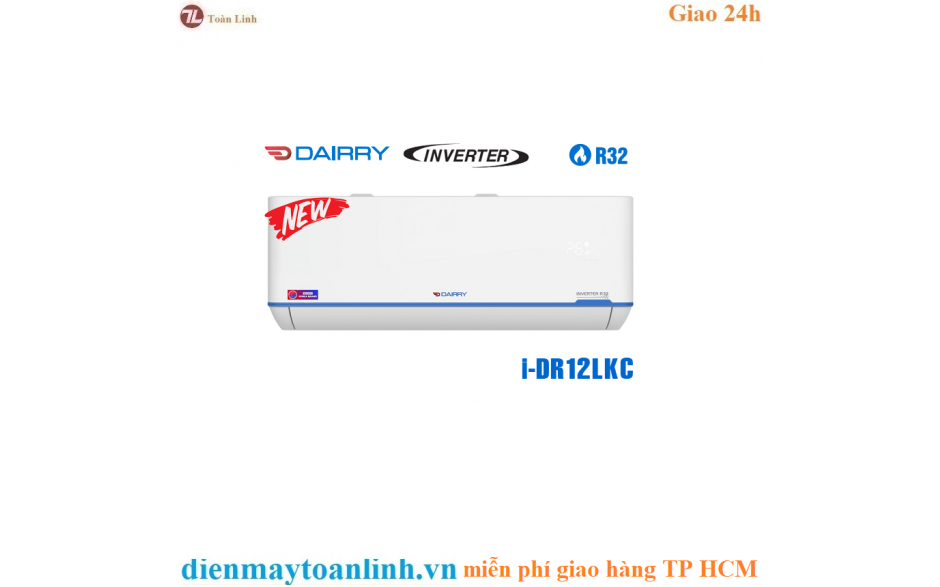 Điều hòa 1 chiều inverter Dairry 12000BTU I-DR12LKC