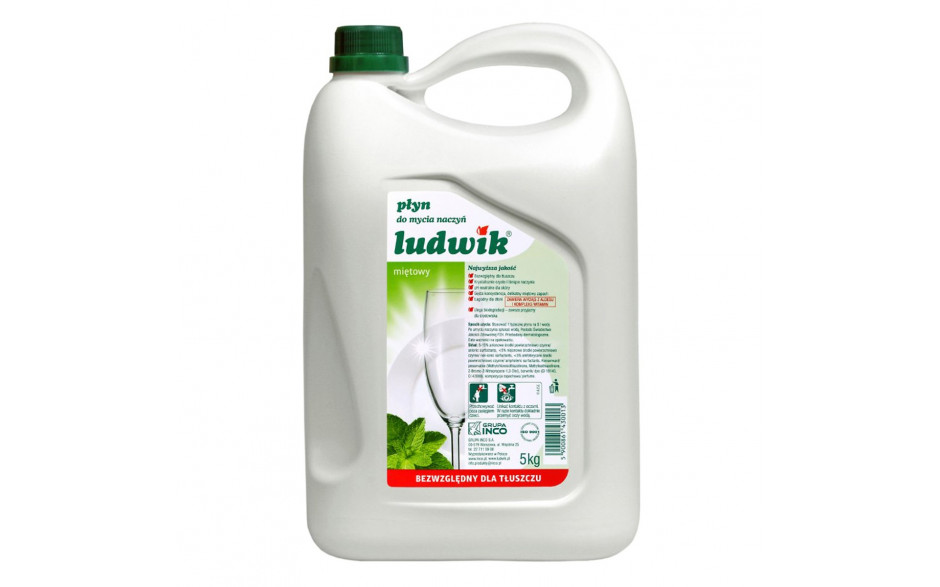 Nước Rửa Chén Ludwik Hương Bạc Hà (5Kg)