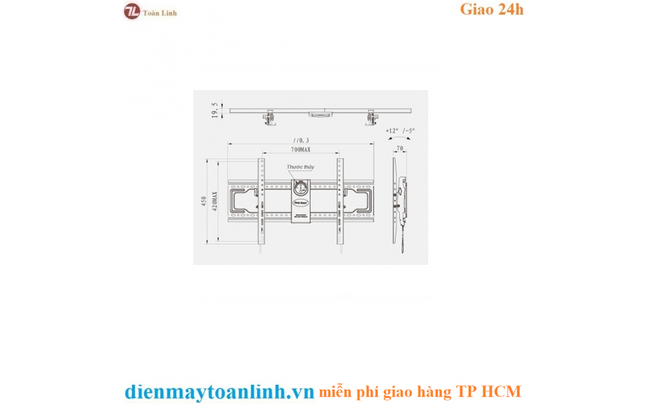 Giá treo tivi LCD North Bayou NBDF80T (65" - 90")- Chính hãng