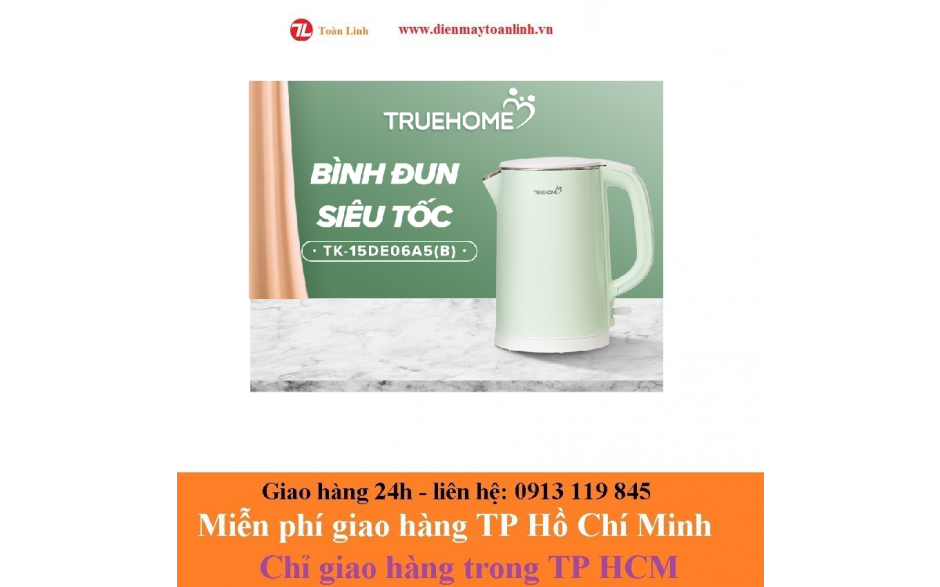 Bình đun siêu tốc TrueHome TK-15DE06A5(B) - Chính Hãng
